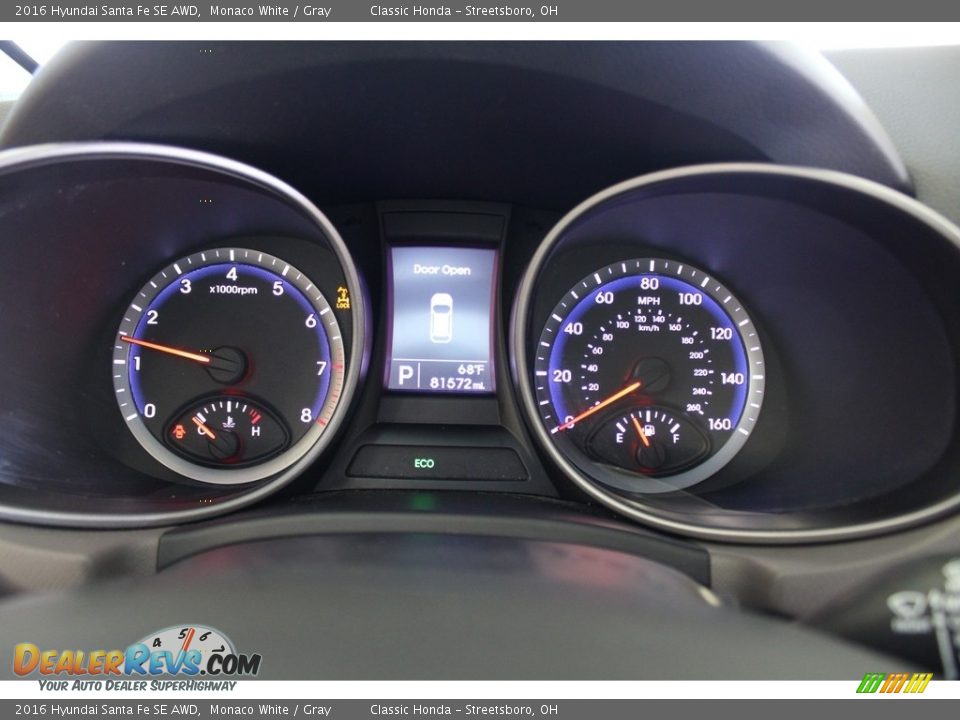 2016 Hyundai Santa Fe SE AWD Gauges Photo #20