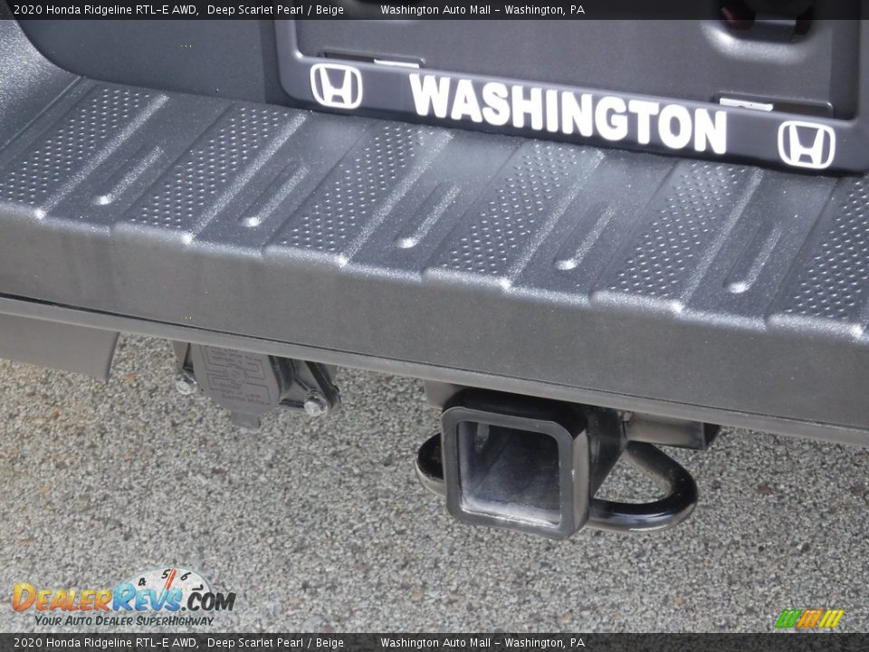 2020 Honda Ridgeline RTL-E AWD Deep Scarlet Pearl / Beige Photo #10