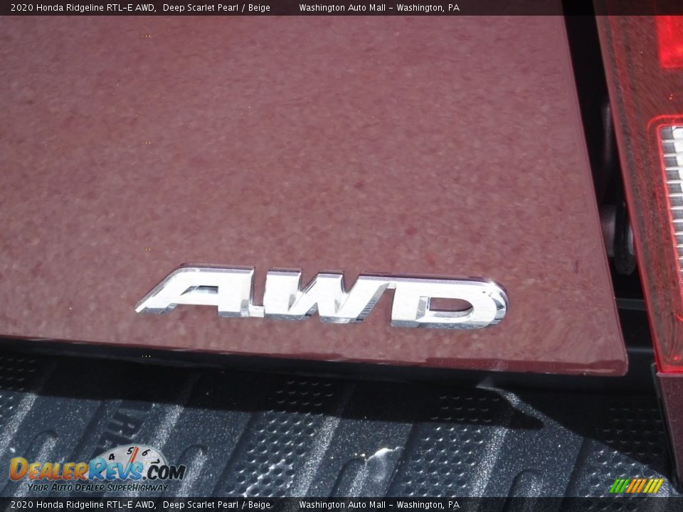2020 Honda Ridgeline RTL-E AWD Deep Scarlet Pearl / Beige Photo #11