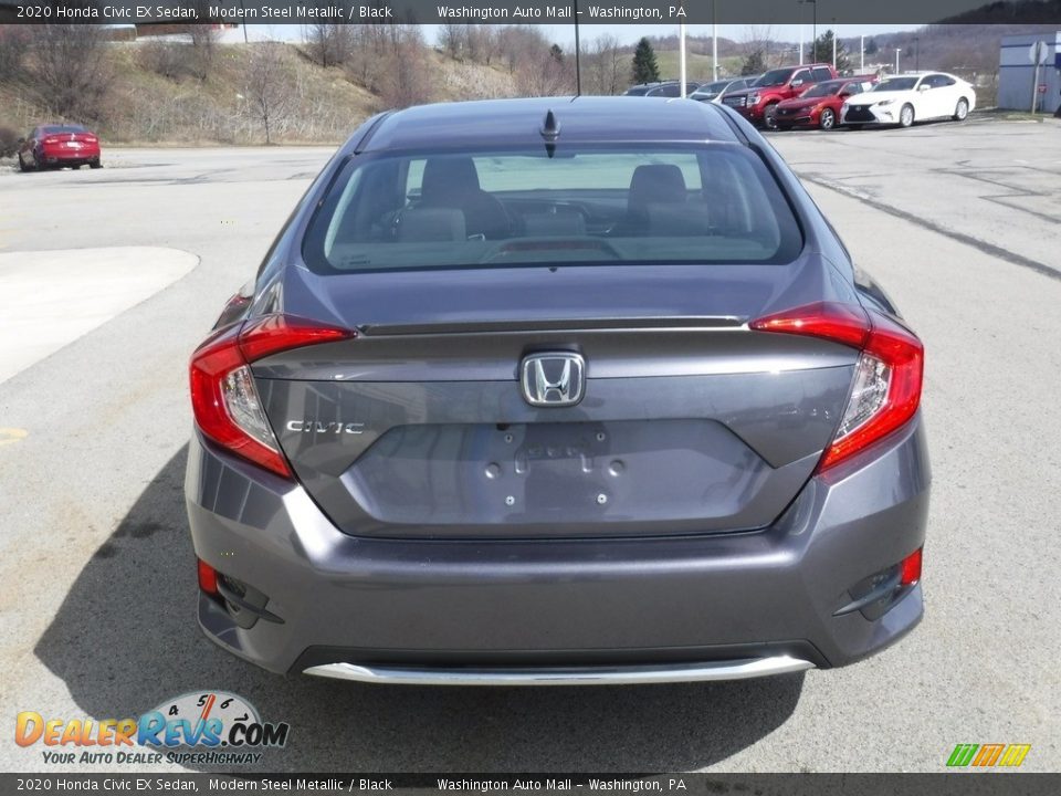 2020 Honda Civic EX Sedan Modern Steel Metallic / Black Photo #8