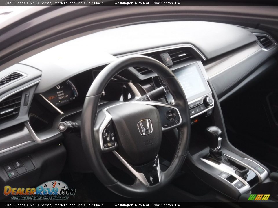 2020 Honda Civic EX Sedan Modern Steel Metallic / Black Photo #11