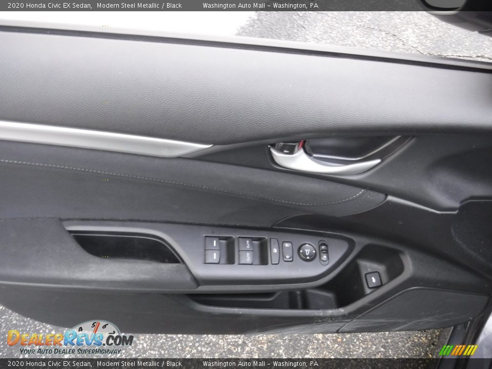 2020 Honda Civic EX Sedan Modern Steel Metallic / Black Photo #12