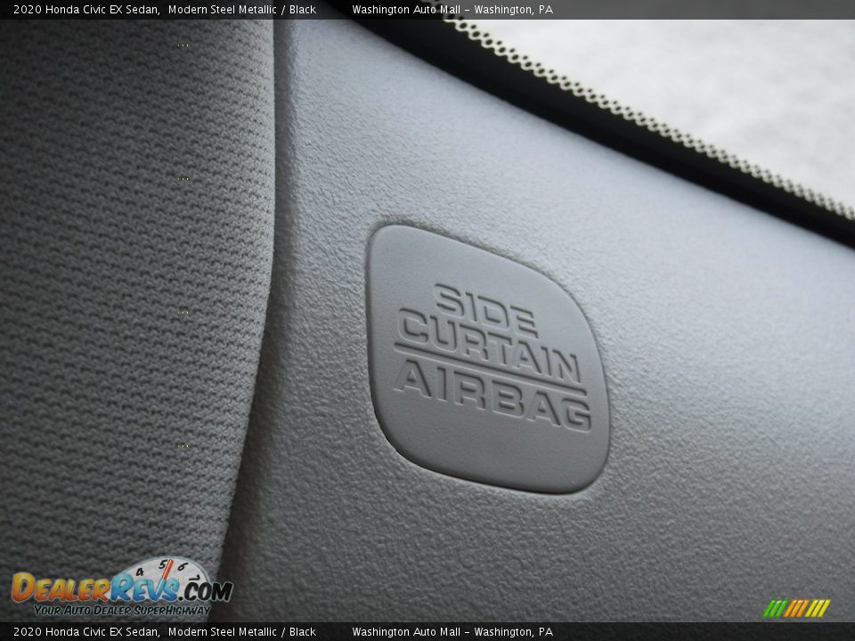 2020 Honda Civic EX Sedan Modern Steel Metallic / Black Photo #16