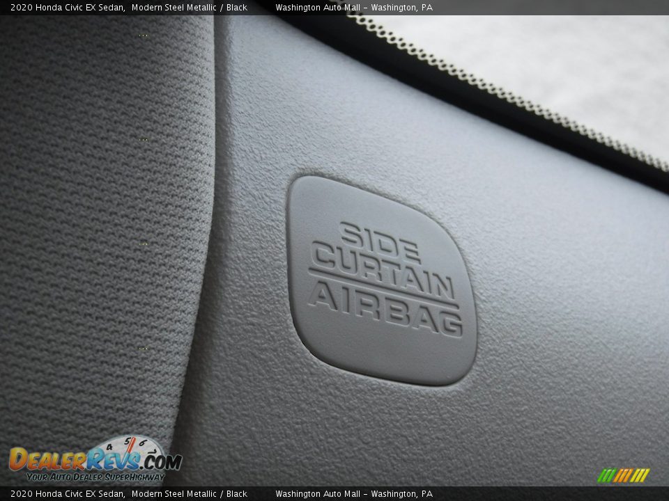 2020 Honda Civic EX Sedan Modern Steel Metallic / Black Photo #16