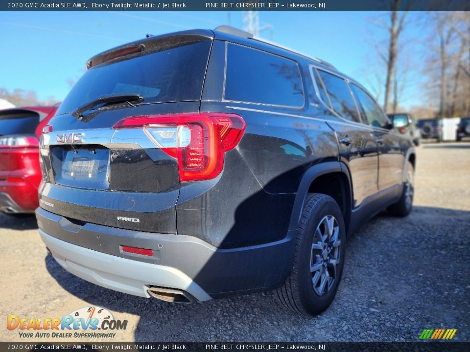 2020 GMC Acadia SLE AWD Ebony Twilight Metallic / Jet Black Photo #4