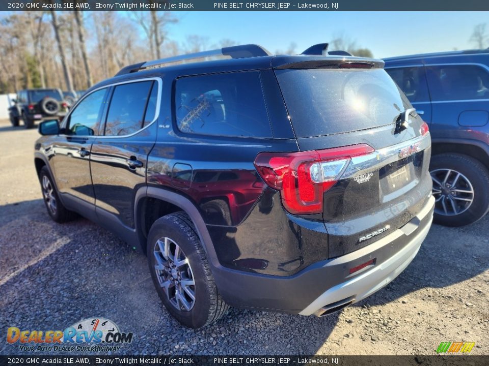 2020 GMC Acadia SLE AWD Ebony Twilight Metallic / Jet Black Photo #7