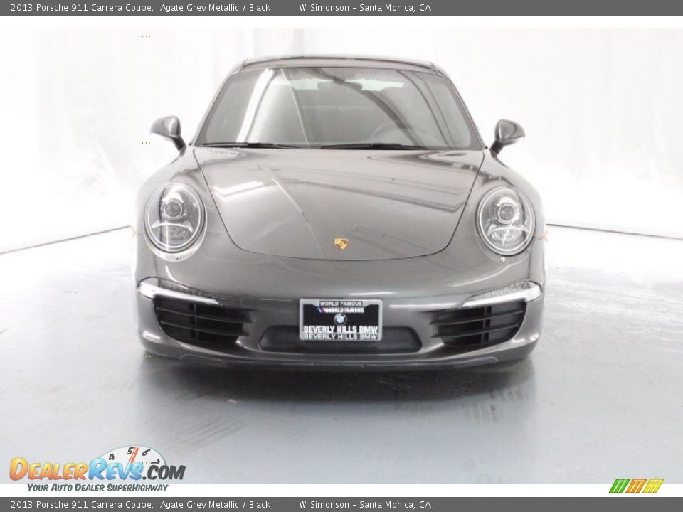 2013 Porsche 911 Carrera Coupe Agate Grey Metallic / Black Photo #2