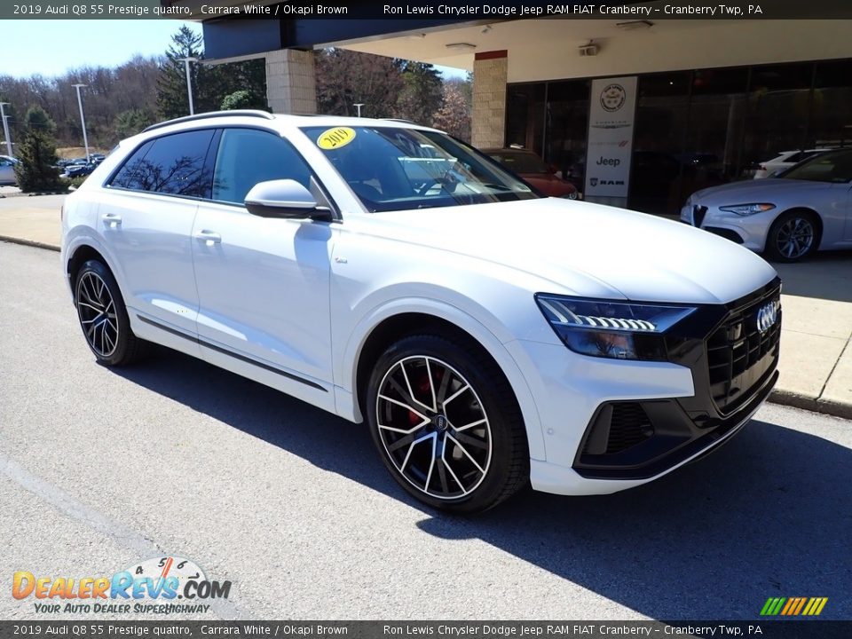 Carrara White 2019 Audi Q8 55 Prestige quattro Photo #2