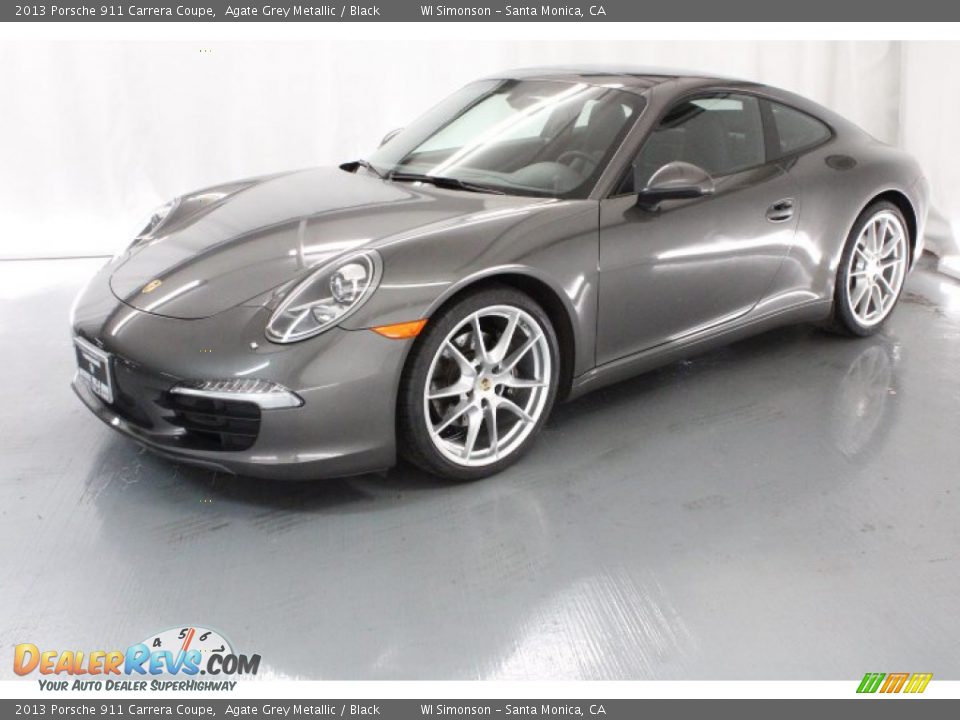 2013 Porsche 911 Carrera Coupe Agate Grey Metallic / Black Photo #3