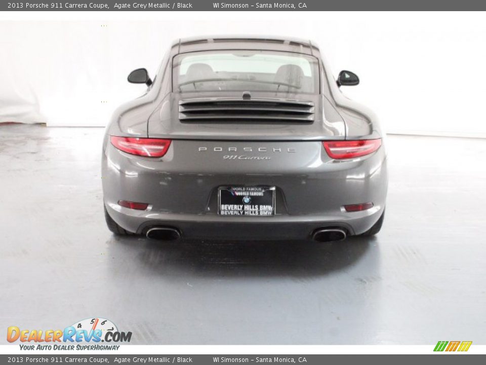 2013 Porsche 911 Carrera Coupe Agate Grey Metallic / Black Photo #4