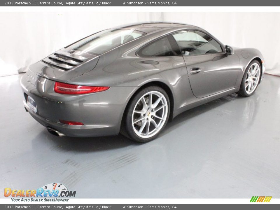 2013 Porsche 911 Carrera Coupe Agate Grey Metallic / Black Photo #5