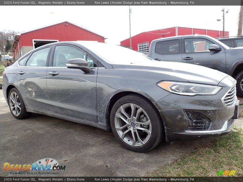 2020 Ford Fusion SEL Magnetic Metallic / Ebony Stone Photo #4