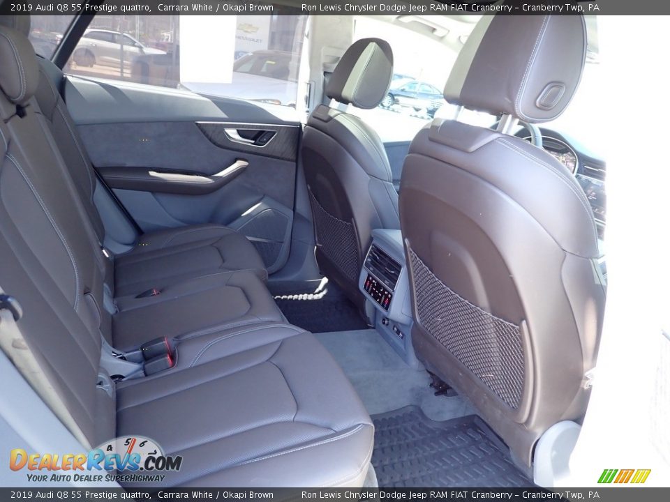 Rear Seat of 2019 Audi Q8 55 Prestige quattro Photo #10