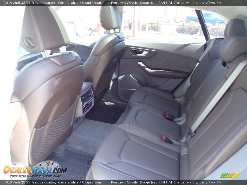 Rear Seat of 2019 Audi Q8 55 Prestige quattro Photo #12