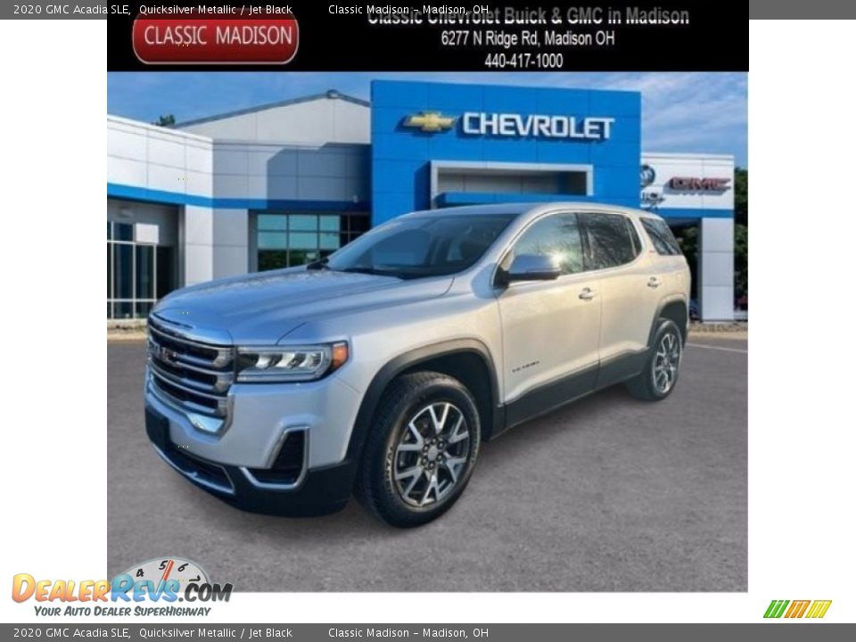 2020 GMC Acadia SLE Quicksilver Metallic / Jet Black Photo #1