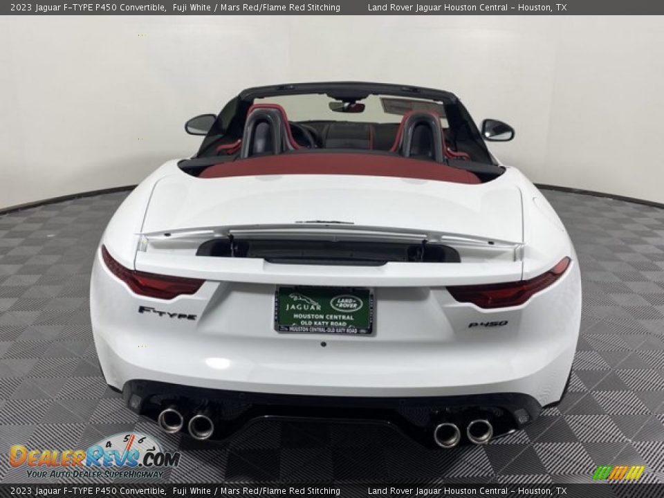 2023 Jaguar F-TYPE P450 Convertible Fuji White / Mars Red/Flame Red Stitching Photo #6