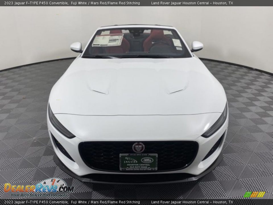 2023 Jaguar F-TYPE P450 Convertible Fuji White / Mars Red/Flame Red Stitching Photo #7