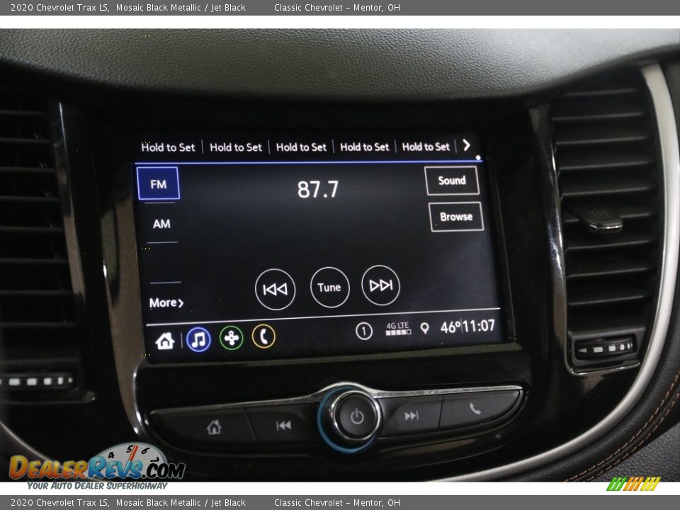 2020 Chevrolet Trax LS Mosaic Black Metallic / Jet Black Photo #11