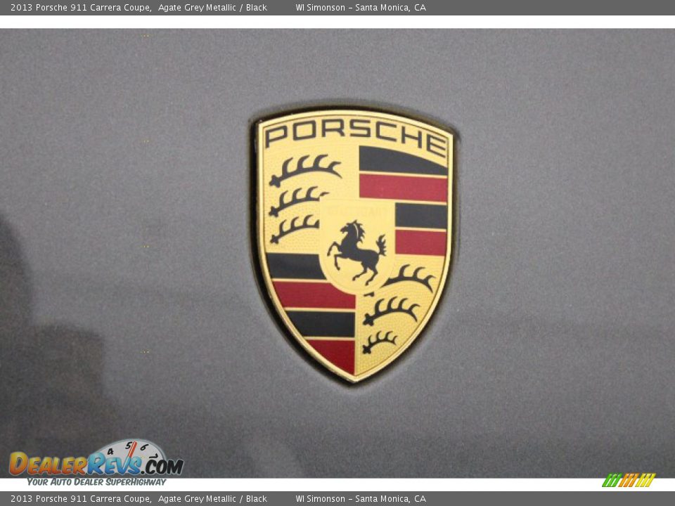 2013 Porsche 911 Carrera Coupe Agate Grey Metallic / Black Photo #35
