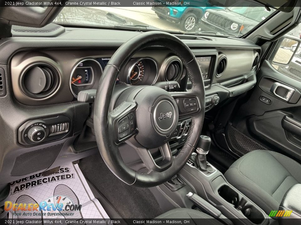 2021 Jeep Gladiator Willys 4x4 Granite Crystal Metallic / Black Photo #4