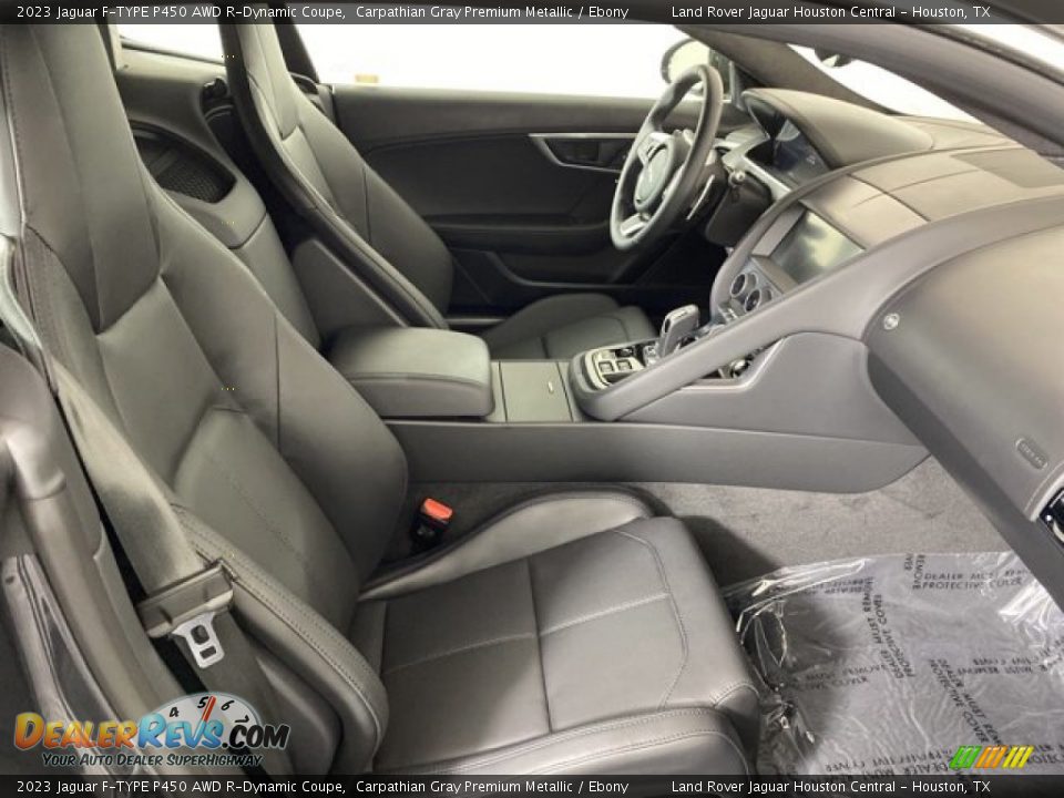 Ebony Interior - 2023 Jaguar F-TYPE P450 AWD R-Dynamic Coupe Photo #3