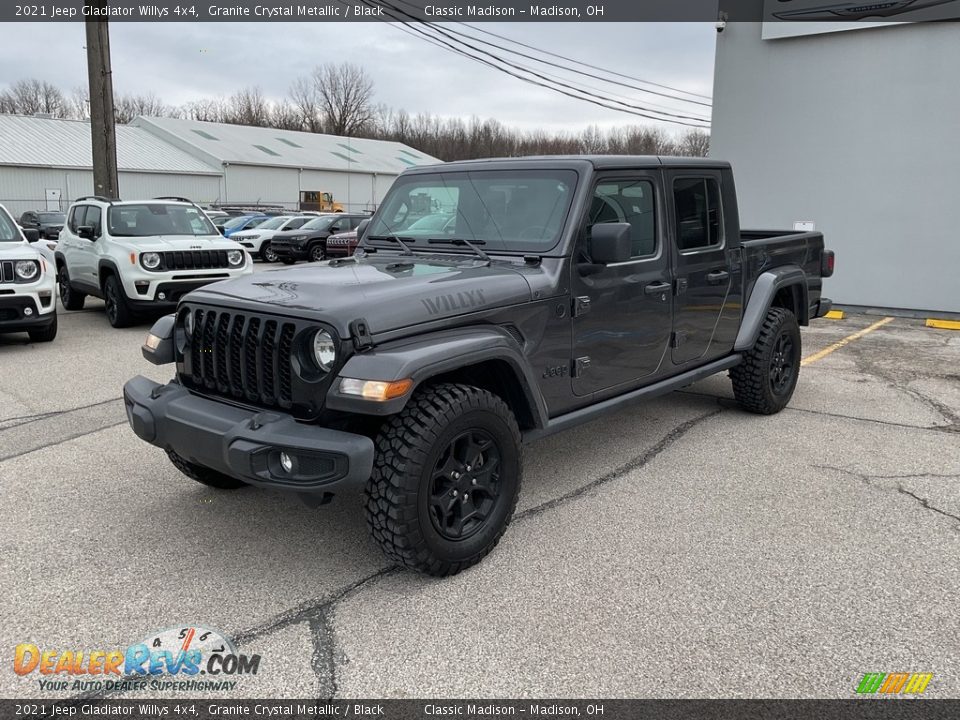 2021 Jeep Gladiator Willys 4x4 Granite Crystal Metallic / Black Photo #7
