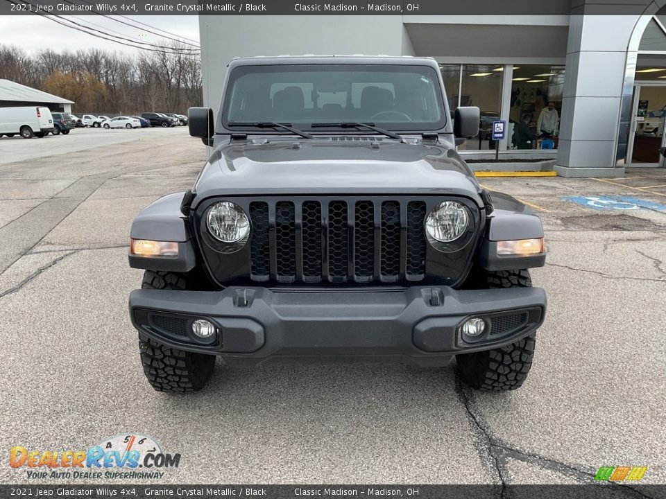 2021 Jeep Gladiator Willys 4x4 Granite Crystal Metallic / Black Photo #10