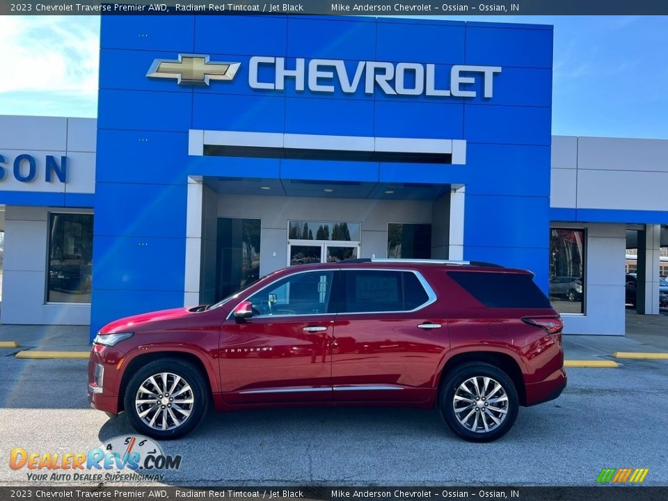 2023 Chevrolet Traverse Premier AWD Radiant Red Tintcoat / Jet Black Photo #1