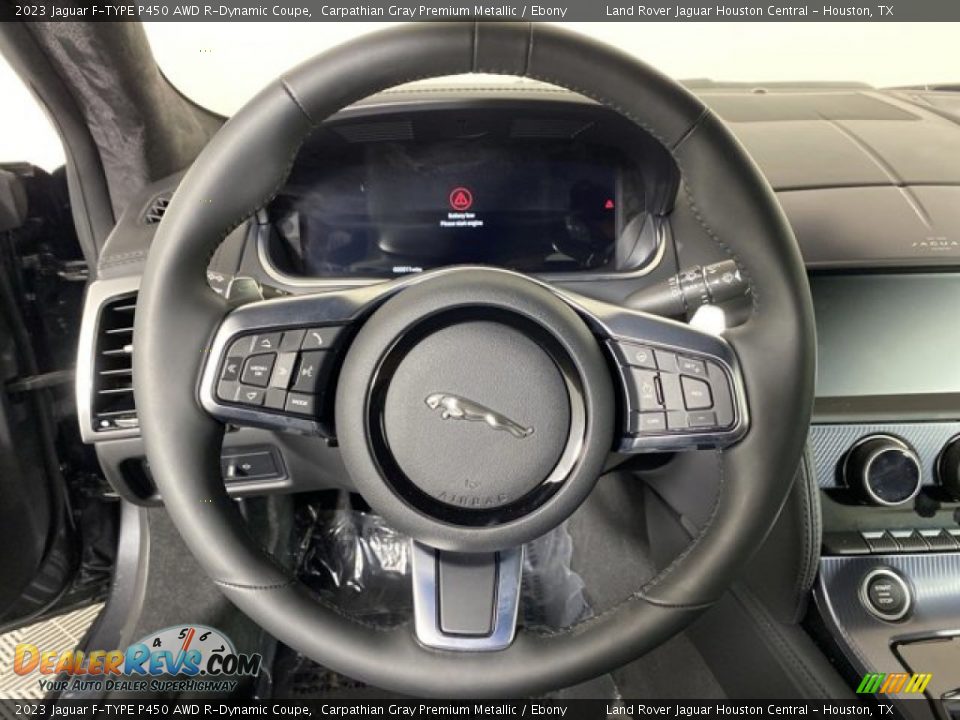 2023 Jaguar F-TYPE P450 AWD R-Dynamic Coupe Steering Wheel Photo #16