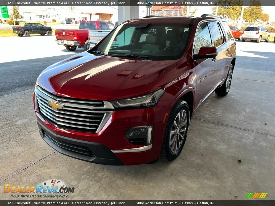 2023 Chevrolet Traverse Premier AWD Radiant Red Tintcoat / Jet Black Photo #2