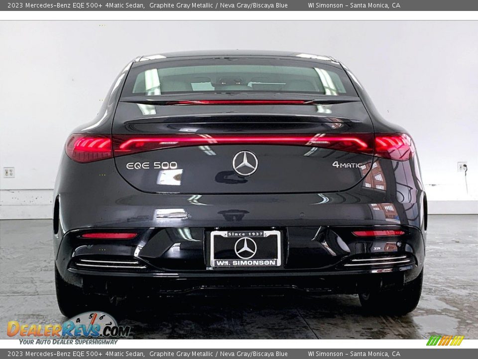 2023 Mercedes-Benz EQE 500+ 4Matic Sedan Graphite Gray Metallic / Neva Gray/Biscaya Blue Photo #3