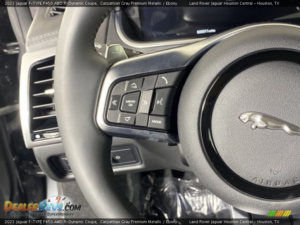2023 Jaguar F-TYPE P450 AWD R-Dynamic Coupe Steering Wheel Photo #17