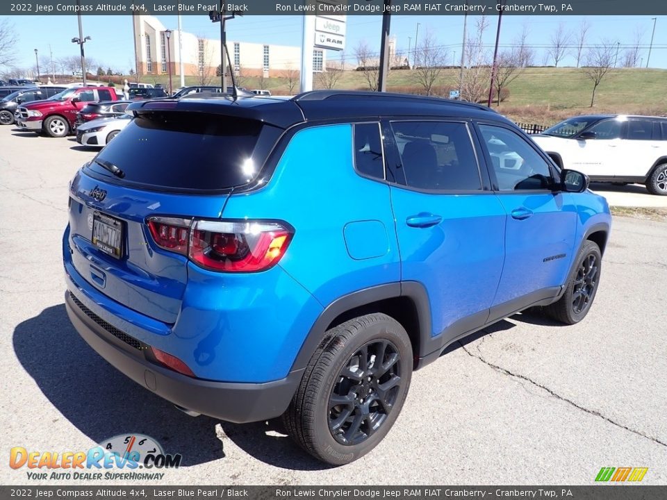 2022 Jeep Compass Altitude 4x4 Laser Blue Pearl / Black Photo #5