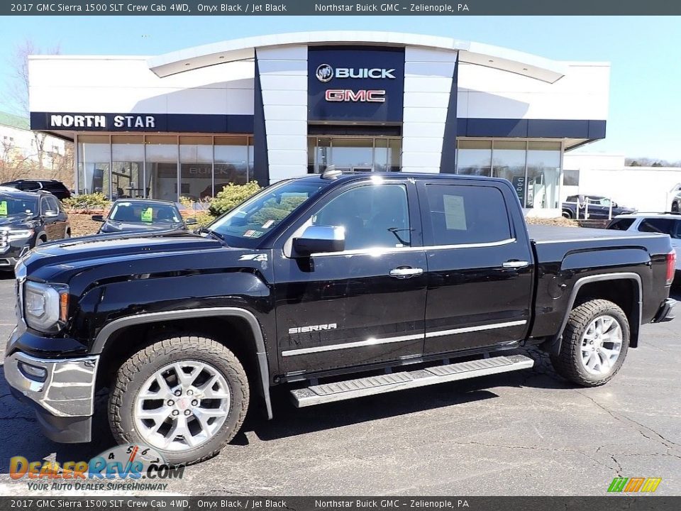 2017 GMC Sierra 1500 SLT Crew Cab 4WD Onyx Black / Jet Black Photo #1