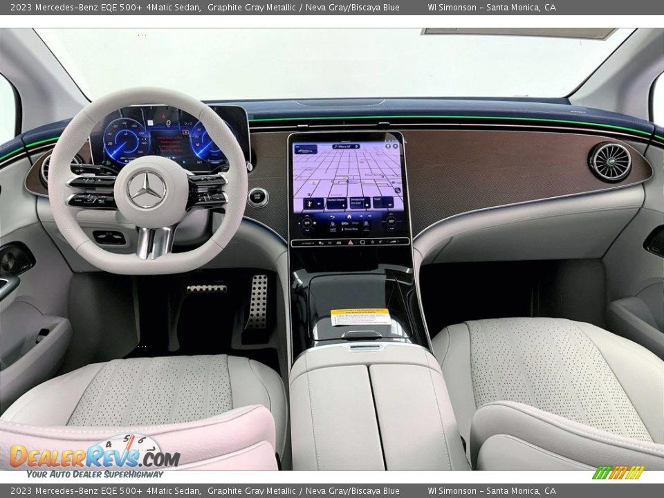 Dashboard of 2023 Mercedes-Benz EQE 500+ 4Matic Sedan Photo #6