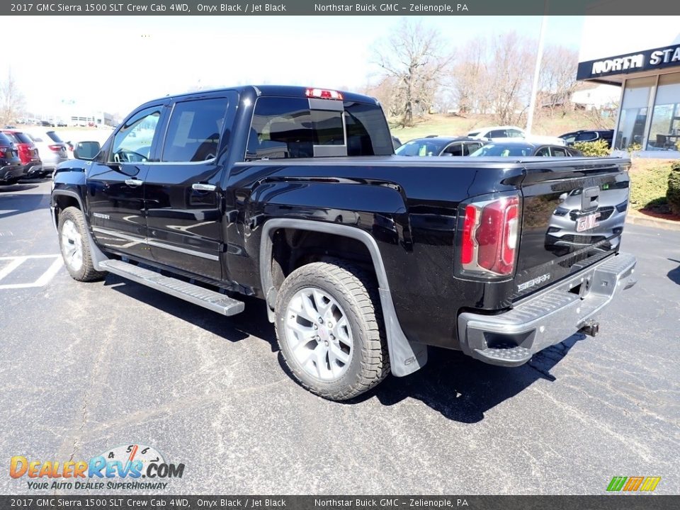 2017 GMC Sierra 1500 SLT Crew Cab 4WD Onyx Black / Jet Black Photo #3