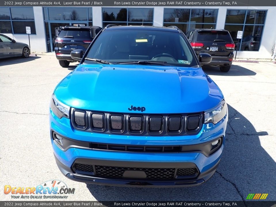 2022 Jeep Compass Altitude 4x4 Laser Blue Pearl / Black Photo #8