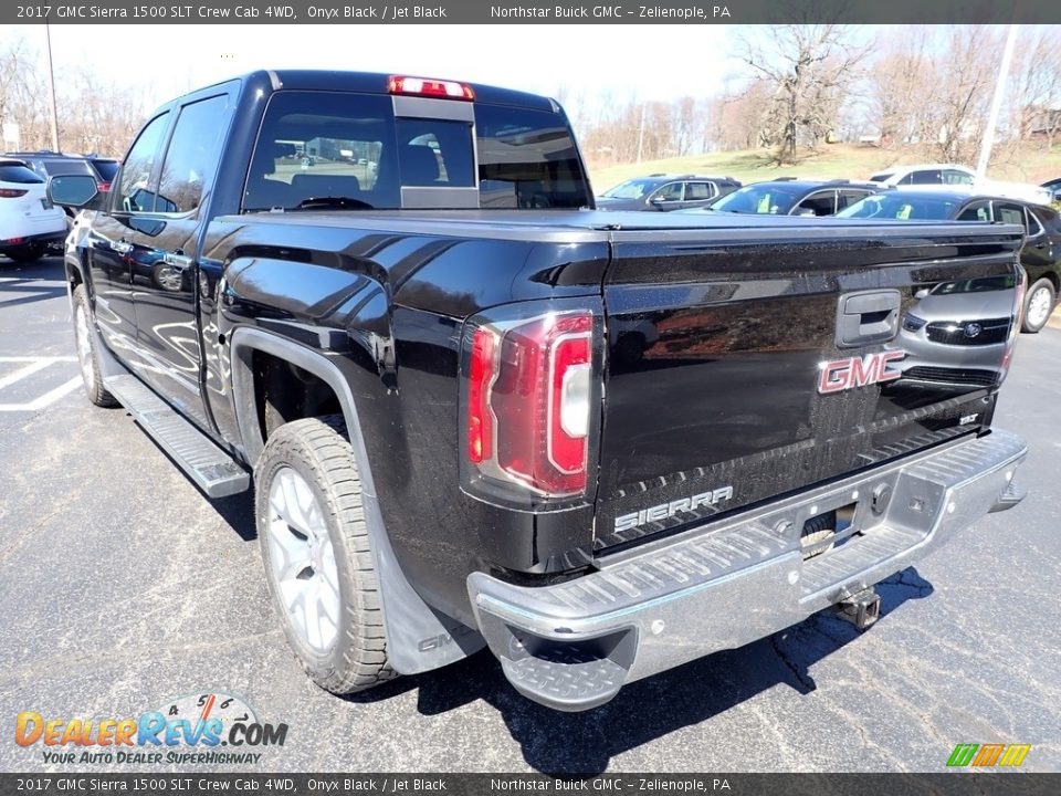 2017 GMC Sierra 1500 SLT Crew Cab 4WD Onyx Black / Jet Black Photo #4