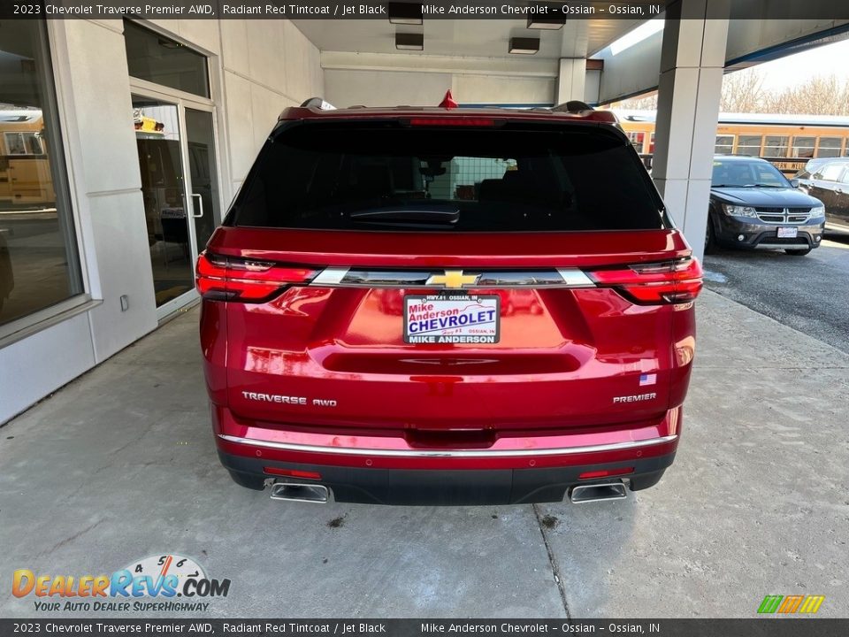 2023 Chevrolet Traverse Premier AWD Radiant Red Tintcoat / Jet Black Photo #8