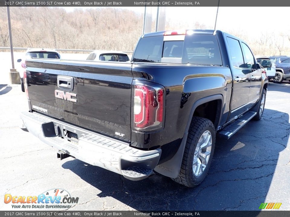 2017 GMC Sierra 1500 SLT Crew Cab 4WD Onyx Black / Jet Black Photo #6