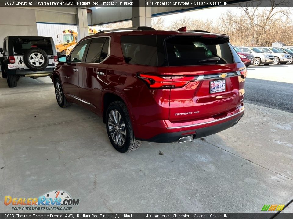 2023 Chevrolet Traverse Premier AWD Radiant Red Tintcoat / Jet Black Photo #10