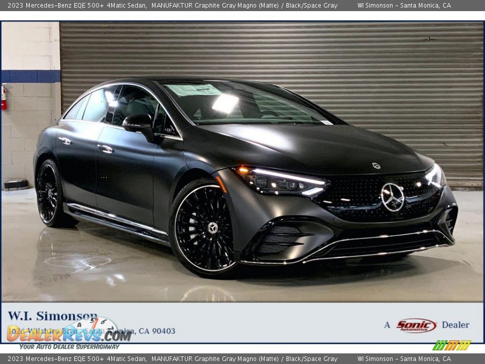 2023 Mercedes-Benz EQE 500+ 4Matic Sedan MANUFAKTUR Graphite Gray Magno (Matte) / Black/Space Gray Photo #1