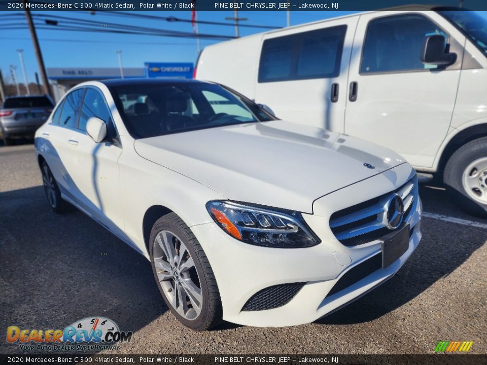 2020 Mercedes-Benz C 300 4Matic Sedan Polar White / Black Photo #2