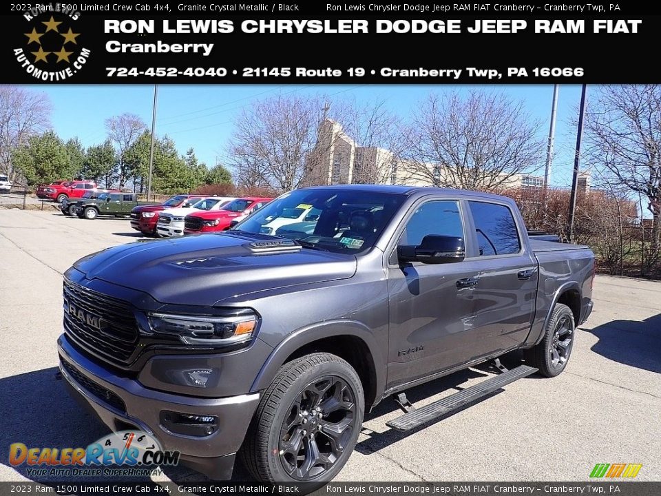 2023 Ram 1500 Limited Crew Cab 4x4 Granite Crystal Metallic / Black Photo #1