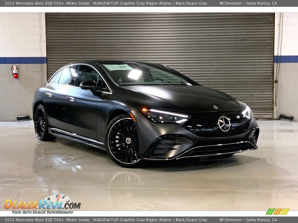 2023 Mercedes-Benz EQE 500+ 4Matic Sedan MANUFAKTUR Graphite Gray Magno (Matte) / Black/Space Gray Photo #11