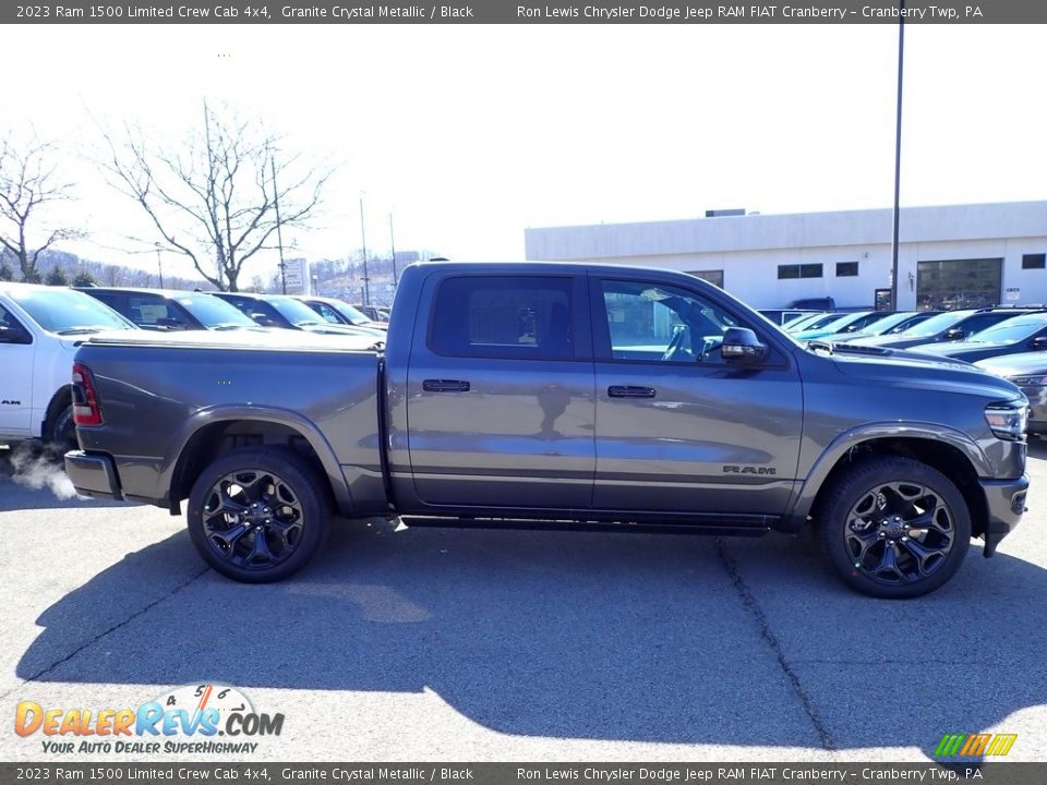 2023 Ram 1500 Limited Crew Cab 4x4 Granite Crystal Metallic / Black Photo #6