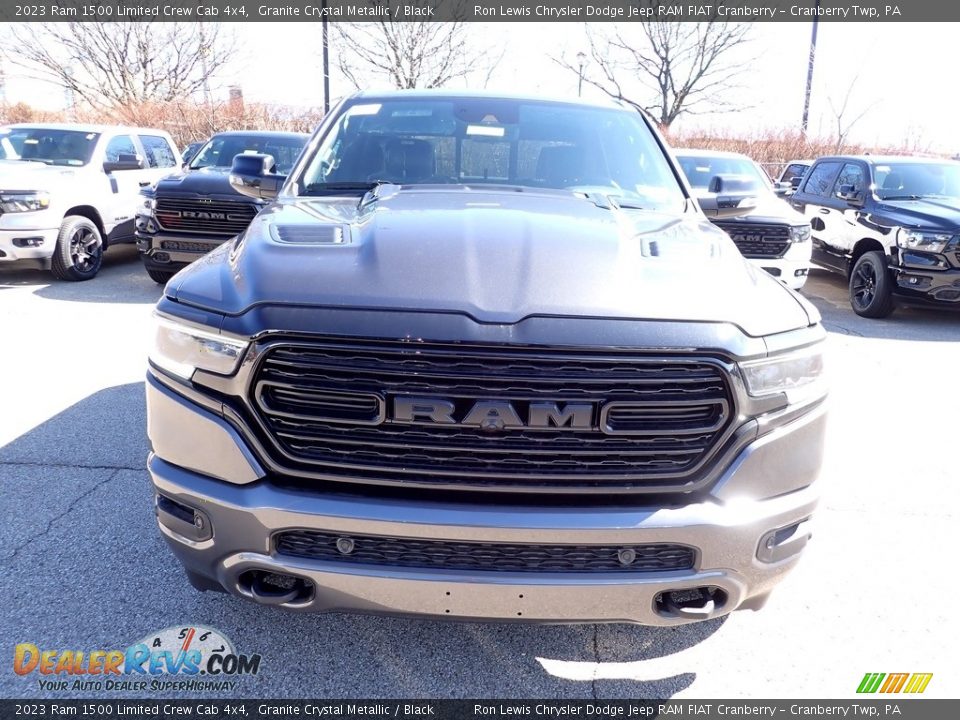 2023 Ram 1500 Limited Crew Cab 4x4 Granite Crystal Metallic / Black Photo #8