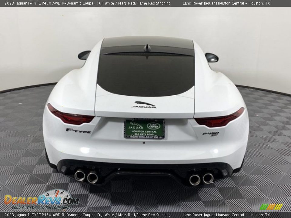 2023 Jaguar F-TYPE P450 AWD R-Dynamic Coupe Fuji White / Mars Red/Flame Red Stitching Photo #6