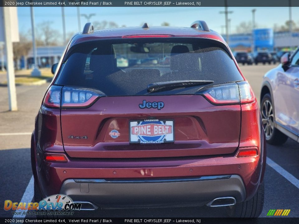 2020 Jeep Cherokee Limited 4x4 Velvet Red Pearl / Black Photo #7