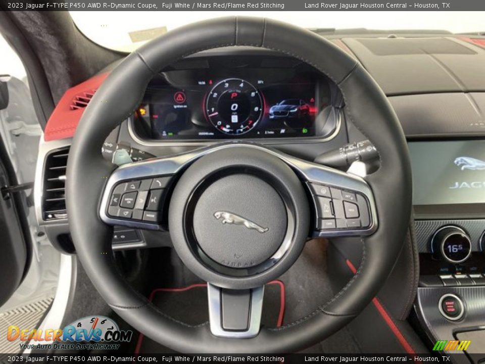 2023 Jaguar F-TYPE P450 AWD R-Dynamic Coupe Steering Wheel Photo #16